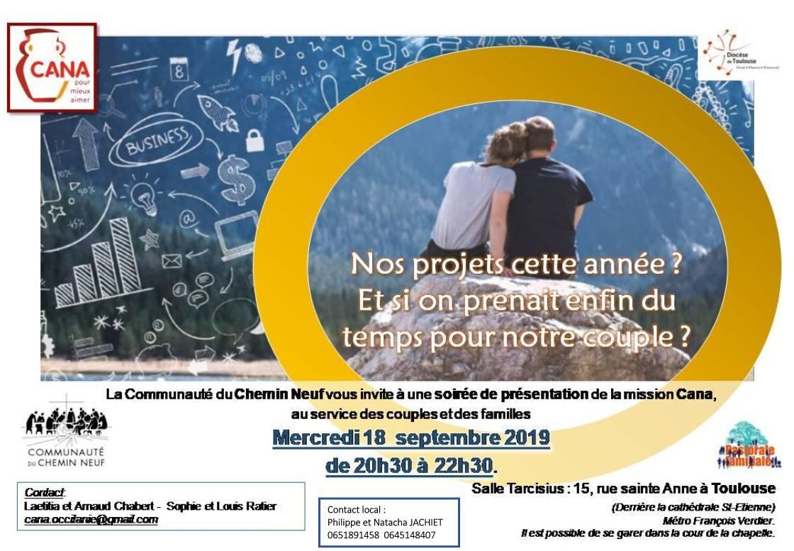 Rentrée CANA à Toulouse – le 18 septembre