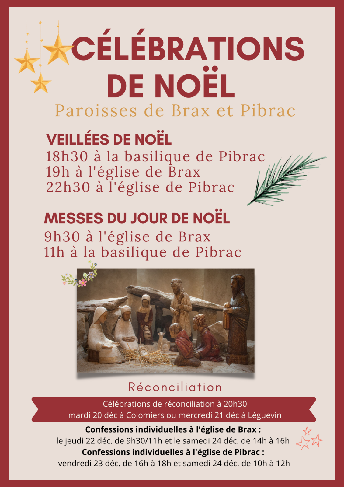 Célébrations de Noël à Brax et Pibrac