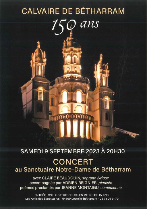 Venez fêter 150 ans du calvaire de Bétharram les samedi 9 et dimanche 10 septembre