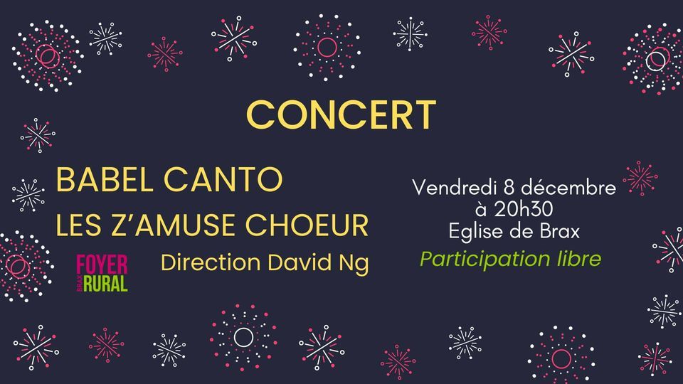 Concert à l’église de Brax le 8 décembre