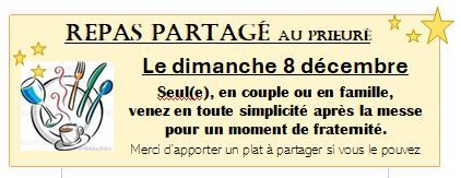 Repas partagé le 8 décembre