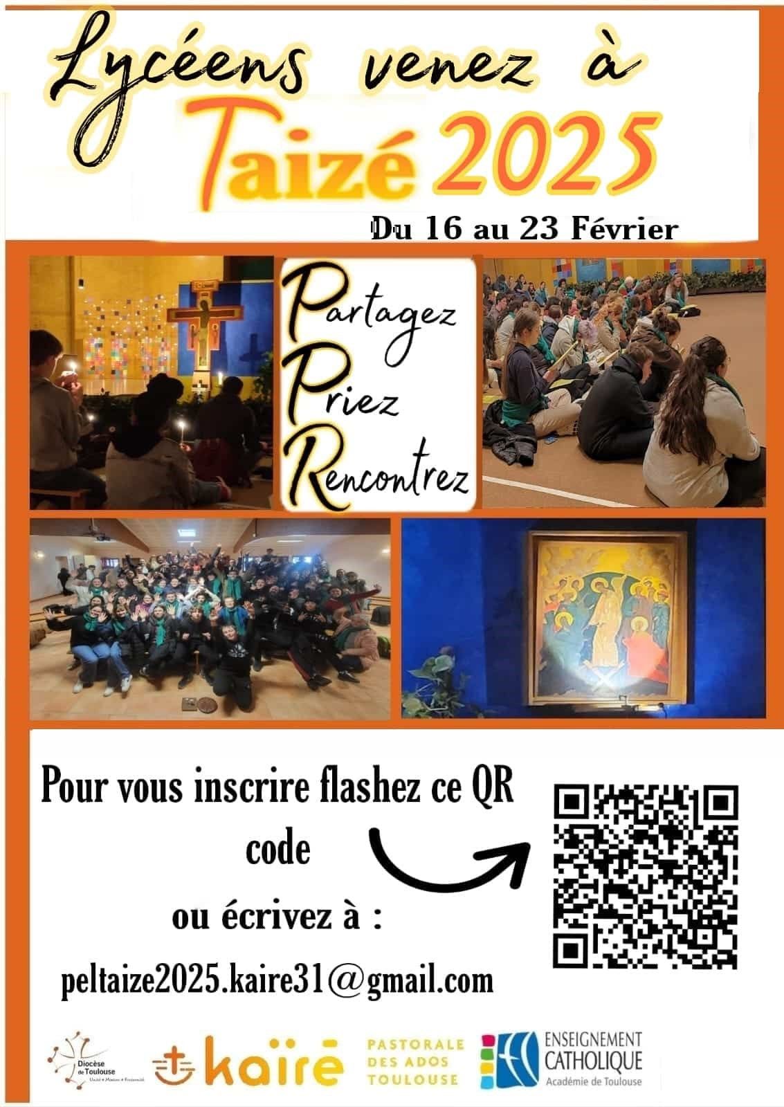Inscription à Taizé 2025