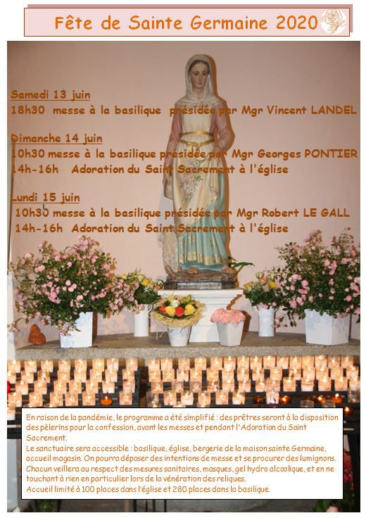 Fête de sainte Germaine 2020