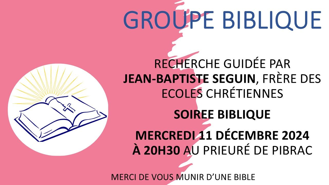 Ce soir- Groupe Biblique