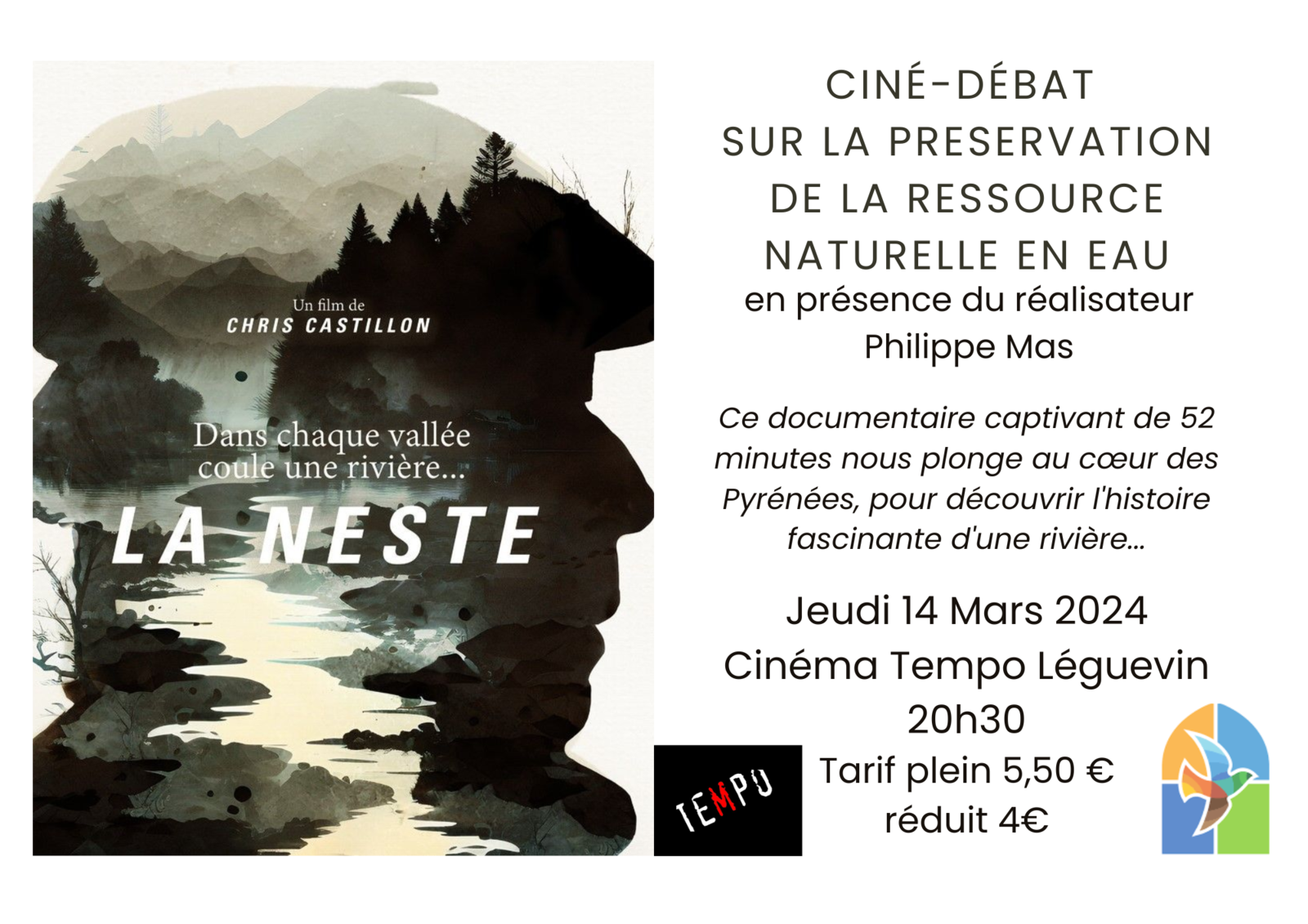 Carême Eglise Verte – Ciné débat le Jeudi 14 mars au TEMPO de Léguevin