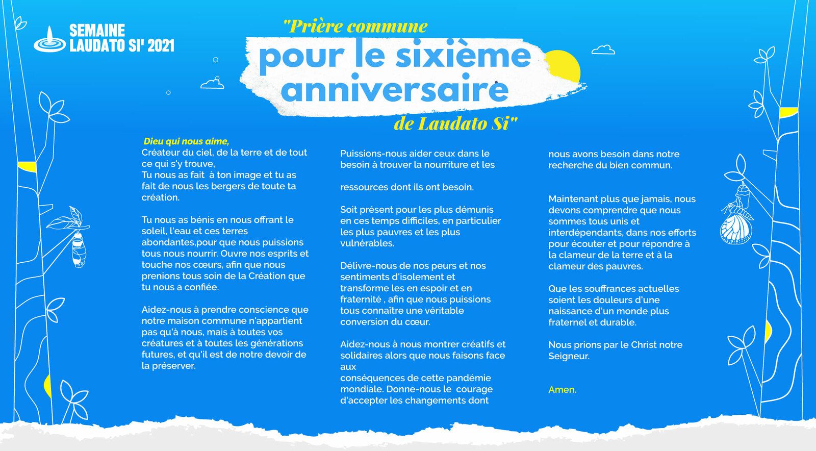 Semaine Laudato Si’ du 16 au 24 mai