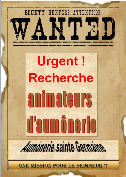 Recherche animateurs pour rencontres d’aumônerie
