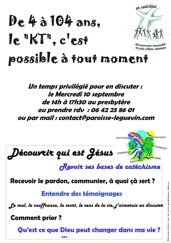 De 4 à 104 ans, le KT c’est possible à tout moment …